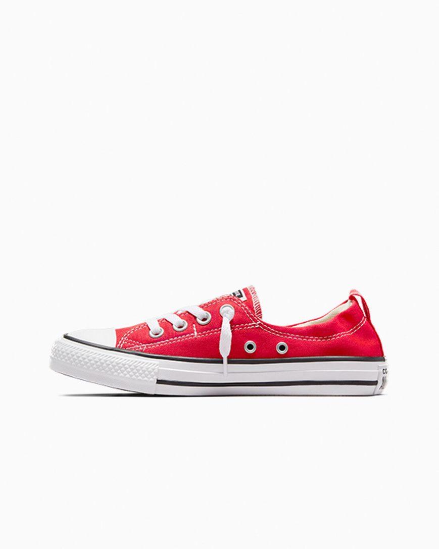 Red Converse Chuck Taylor All Star Shoreline Women's Slip On Shoes | BT874KLI3