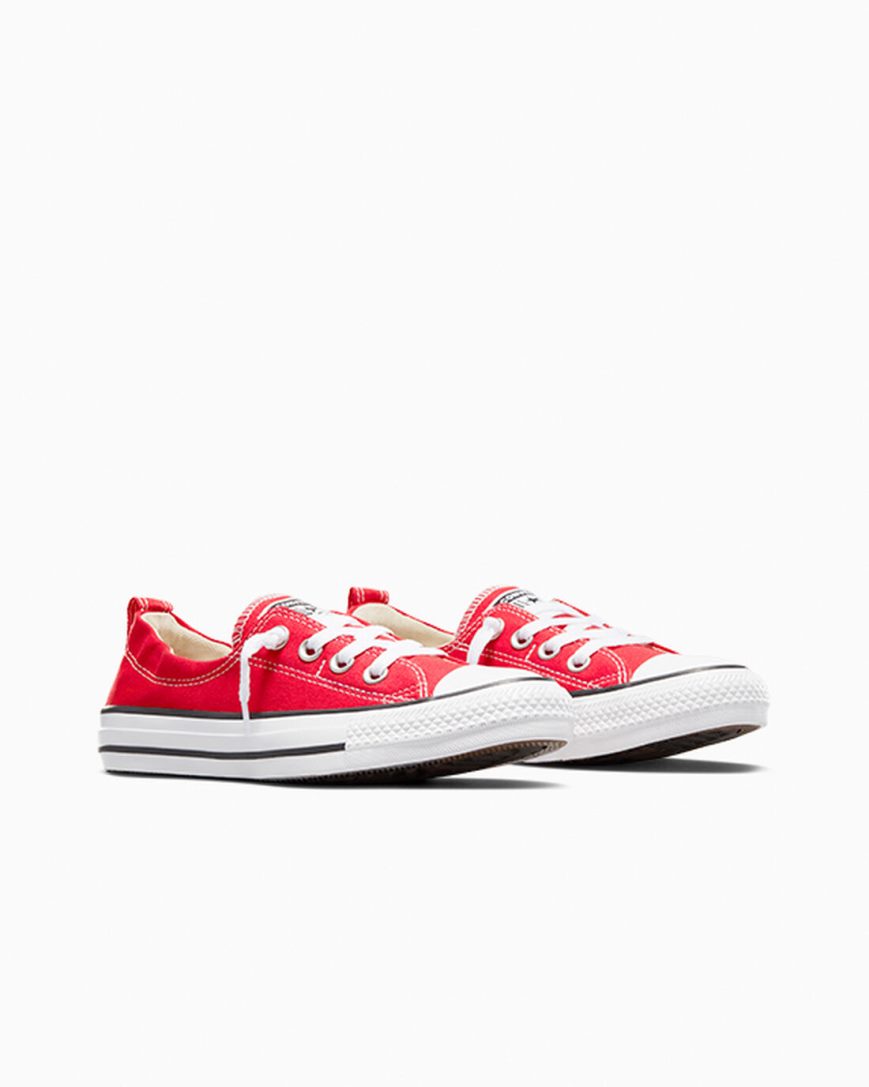 Red Converse Chuck Taylor All Star Shoreline Women's Slip On Shoes | BT874KLI3