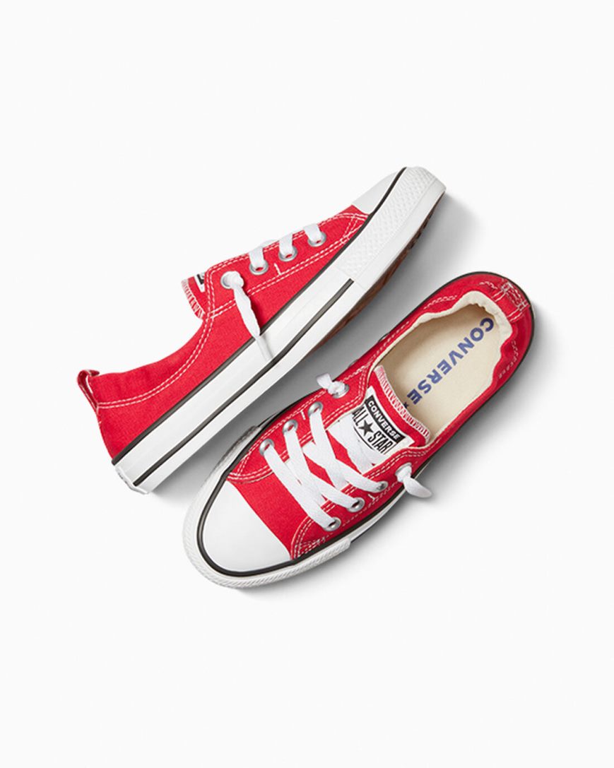 Red Converse Chuck Taylor All Star Shoreline Women's Slip On Shoes | BT874KLI3