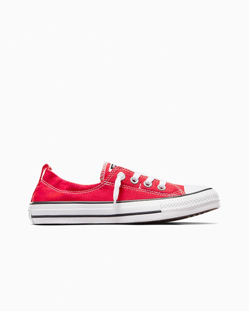 Red Converse Chuck Taylor All Star Shoreline Women\'s Slip On Shoes | BT874KLI3