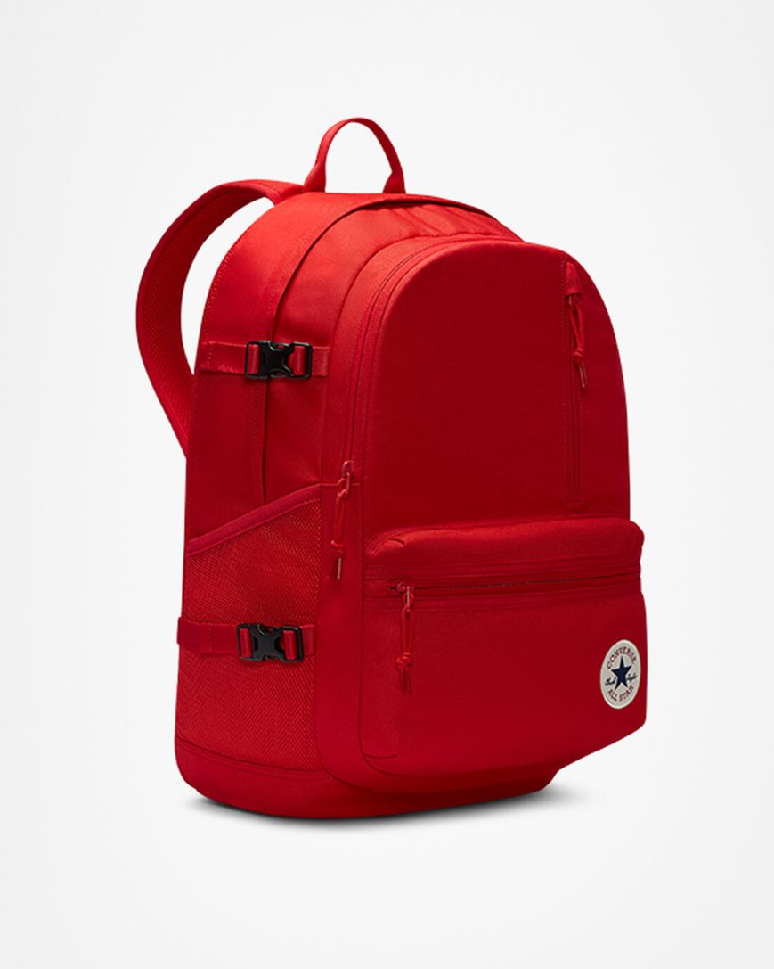 Red Converse Straight Edge Women's Backpacks | OB7491LK8