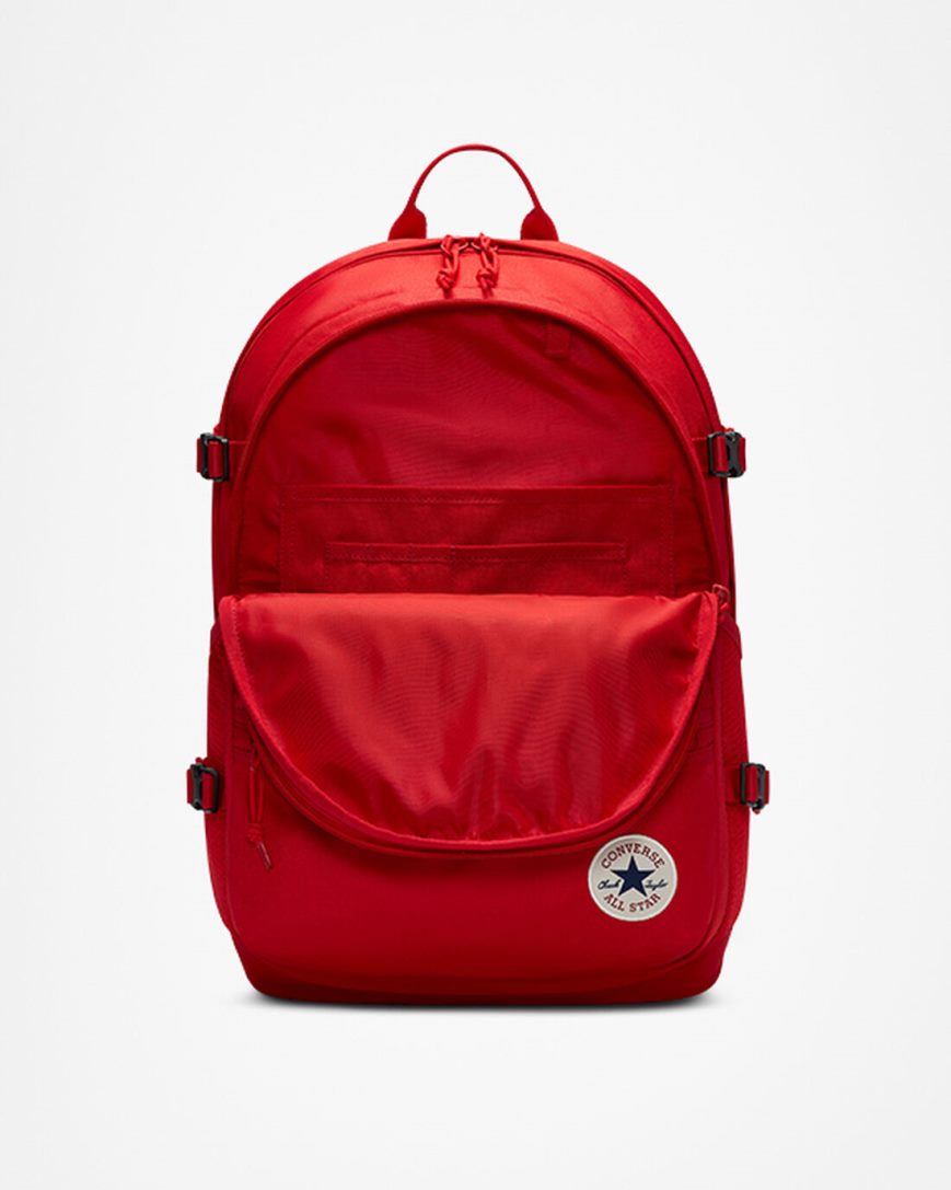 Red Converse Straight Edge Women's Backpacks | OB7491LK8