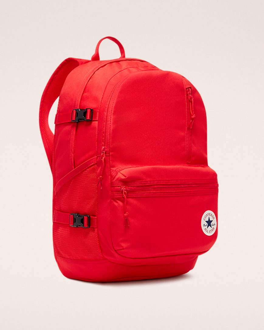 Red Converse Straight Edge Women's Backpacks | OB7491LK8