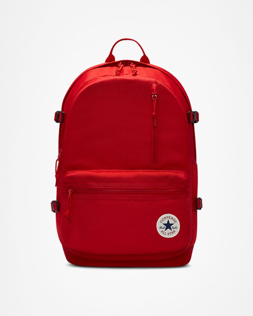 Red Converse Straight Edge Women\'s Backpacks | OB7491LK8