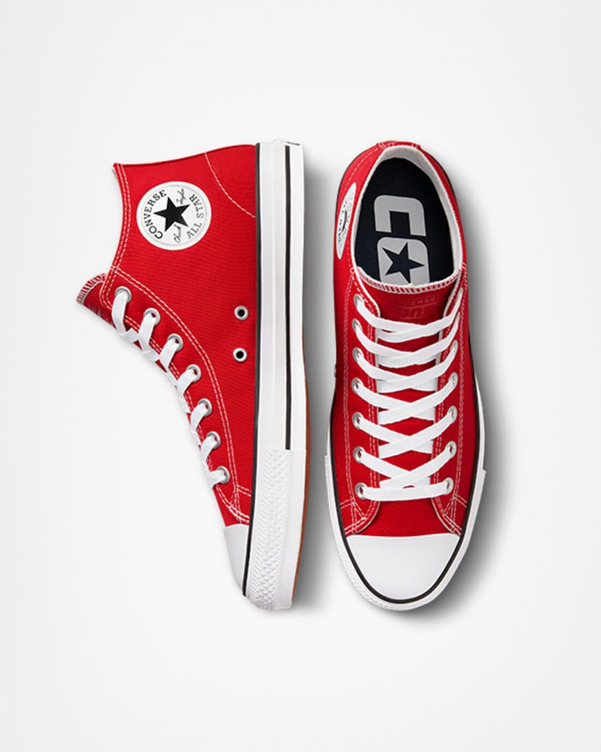 Red / White / Black Converse CONS Chuck Taylor All Star Pro Men's Skate Shoes | RK4L87195