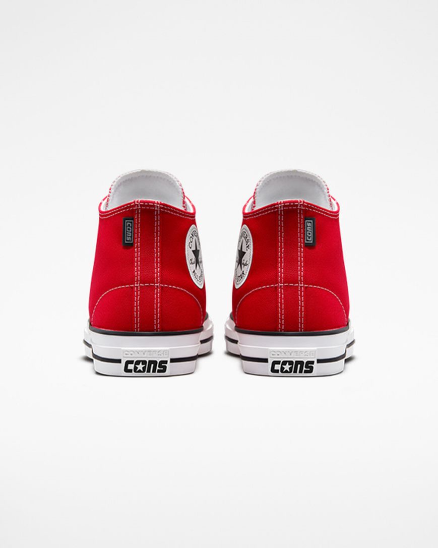 Red / White / Black Converse CONS Chuck Taylor All Star Pro Men's Skate Shoes | RK4L87195