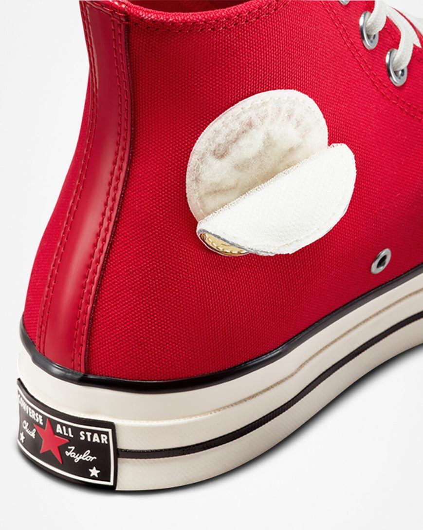 Red / White / Black Converse Chuck 70 Year of the Rabbit Men's High Top Shoes | UX58IK4L9