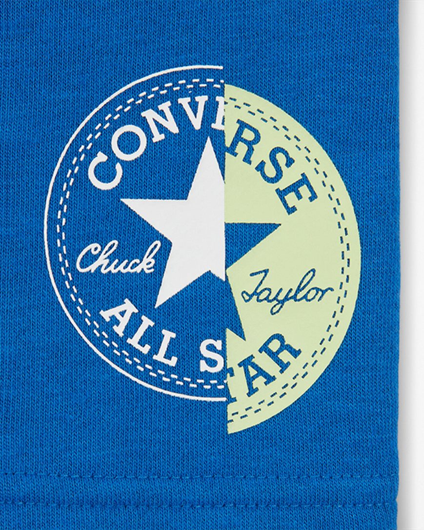 Royal Converse All Star Logo Graphic French Terry Boys' Shorts | ZJ513987I