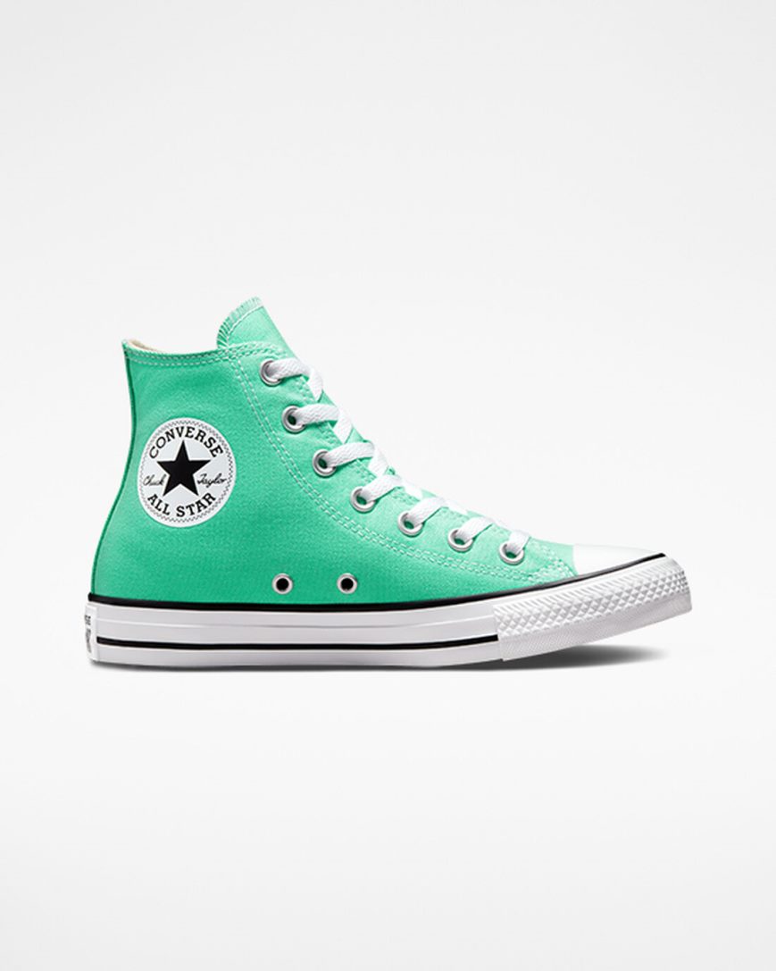 Turquoise / White / Black Converse Chuck Taylor All Star Seasonal Color Women\'s High Top Shoes | BS5914I3L