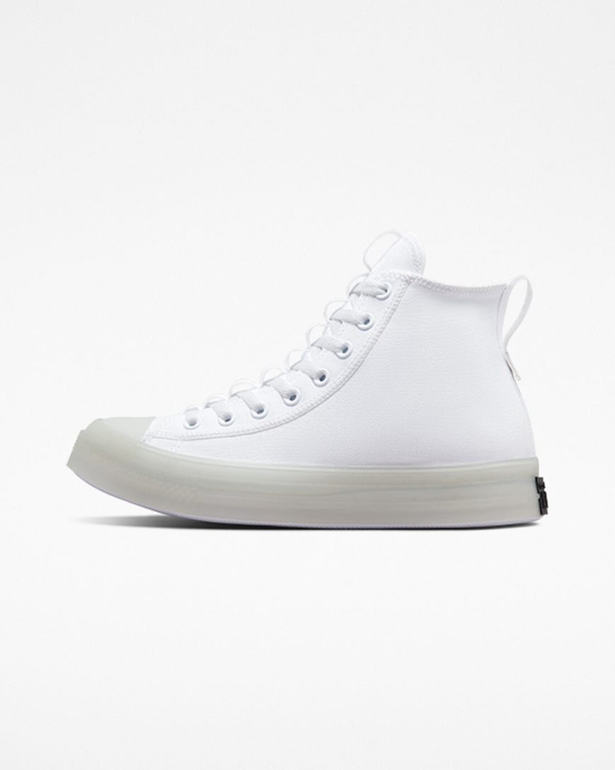 White / Black Converse Chuck Taylor All Star CX Explore Men's High Top Shoes | JHKL5I391