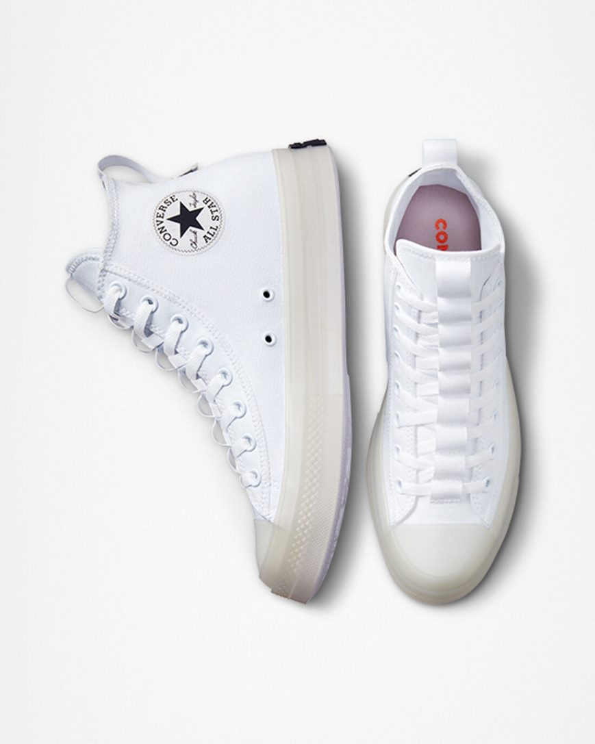 White / Black Converse Chuck Taylor All Star CX Explore Women's High Top Shoes | KU3598L74