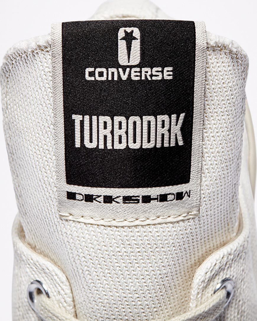 White / Black Converse TURBODRK Chuck 70 Women's Low Top Shoes | OH839K175