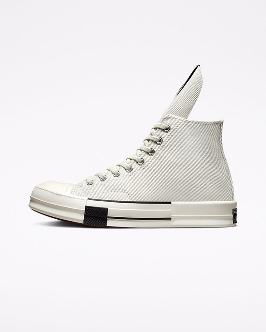 White / Black Converse x DRKSHDW DRKSTAR Chuck 70 Men's High Top Shoes | TYI9157L4