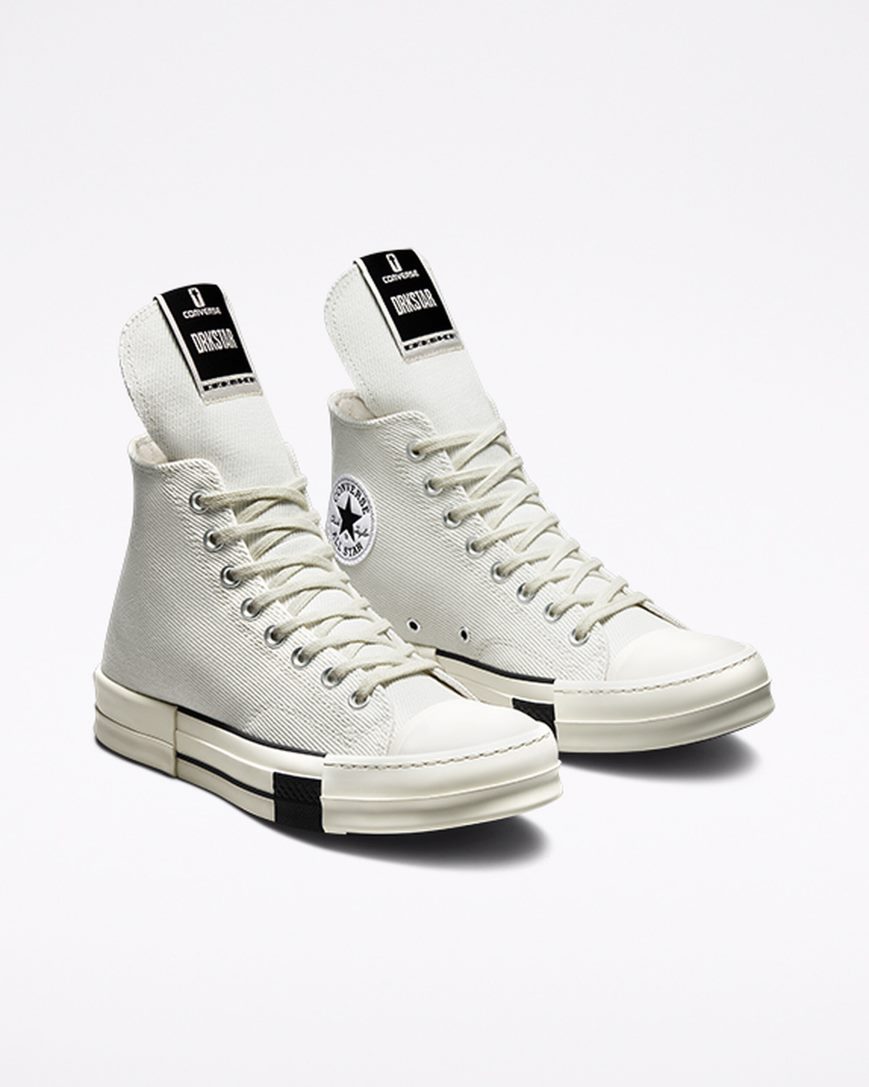 White / Black Converse x DRKSHDW DRKSTAR Chuck 70 Men's High Top Shoes | TYI9157L4