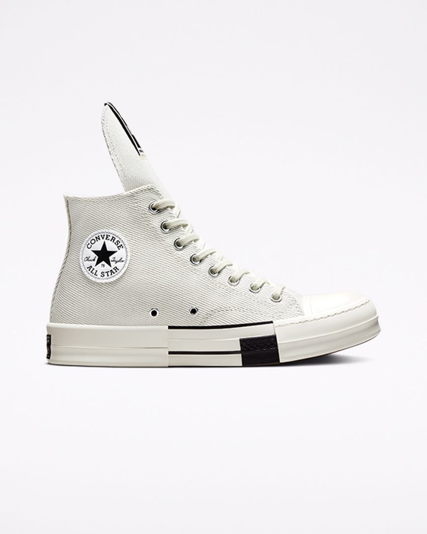 White / Black Converse x DRKSHDW DRKSTAR Chuck 70 Men\'s High Top Shoes | TYI9157L4