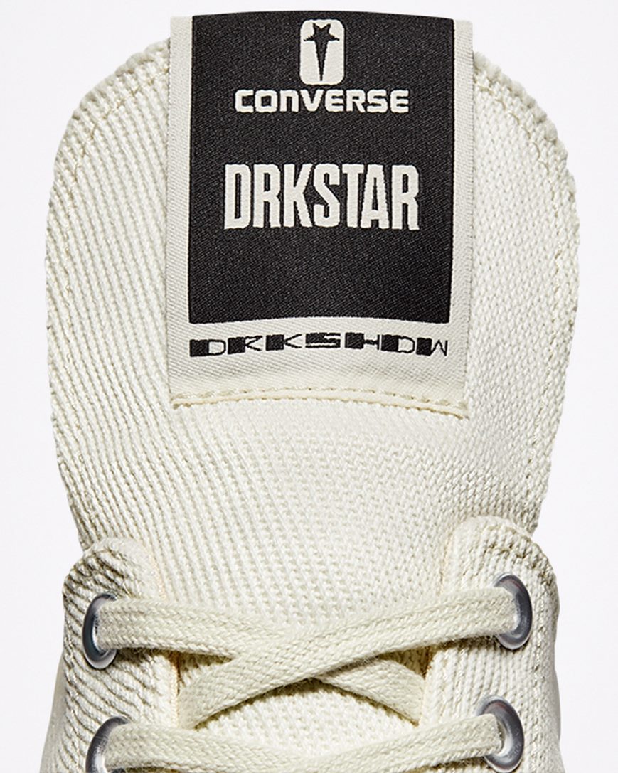 White / Black Converse x DRKSHDW DRKSTAR Chuck 70 Women's Low Top Shoes | US5K94LI7