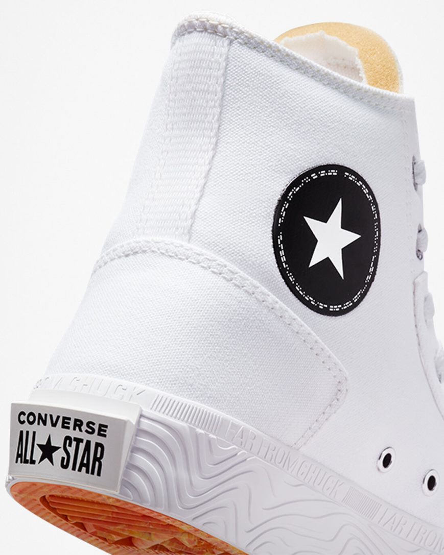 White / Black / White Converse Chuck Taylor Alt Star Canvas Men's High Top Shoes | ET91LK853