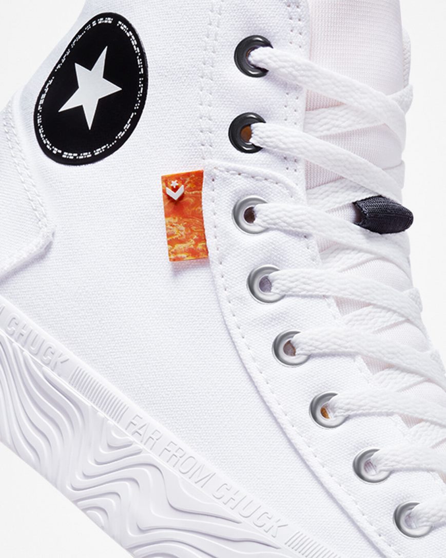 White / Black / White Converse Chuck Taylor Alt Star Canvas Men's High Top Shoes | ET91LK853