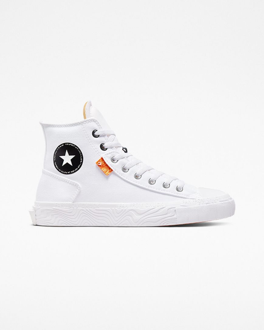 White / Black / White Converse Chuck Taylor Alt Star Canvas Men\'s High Top Shoes | ET91LK853