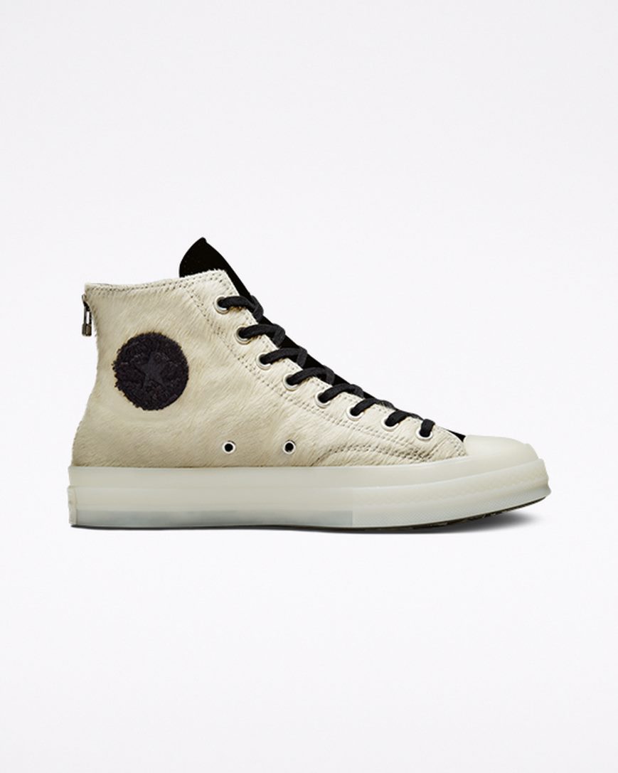 White / Black / White Converse x CLOT Chuck 70 Men\'s High Top Shoes | PV4LKI938