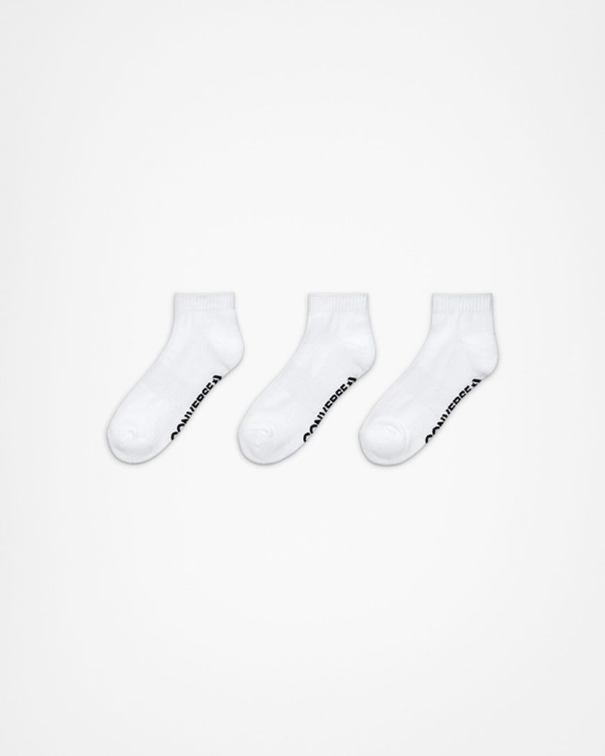 White Converse 3-Pack Made For Chuck High Women\'s Socks | NR54K937I