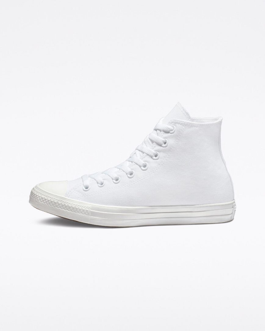 White Converse Chuck Taylor All Star Classic Women's High Top Shoes | PLIL31584