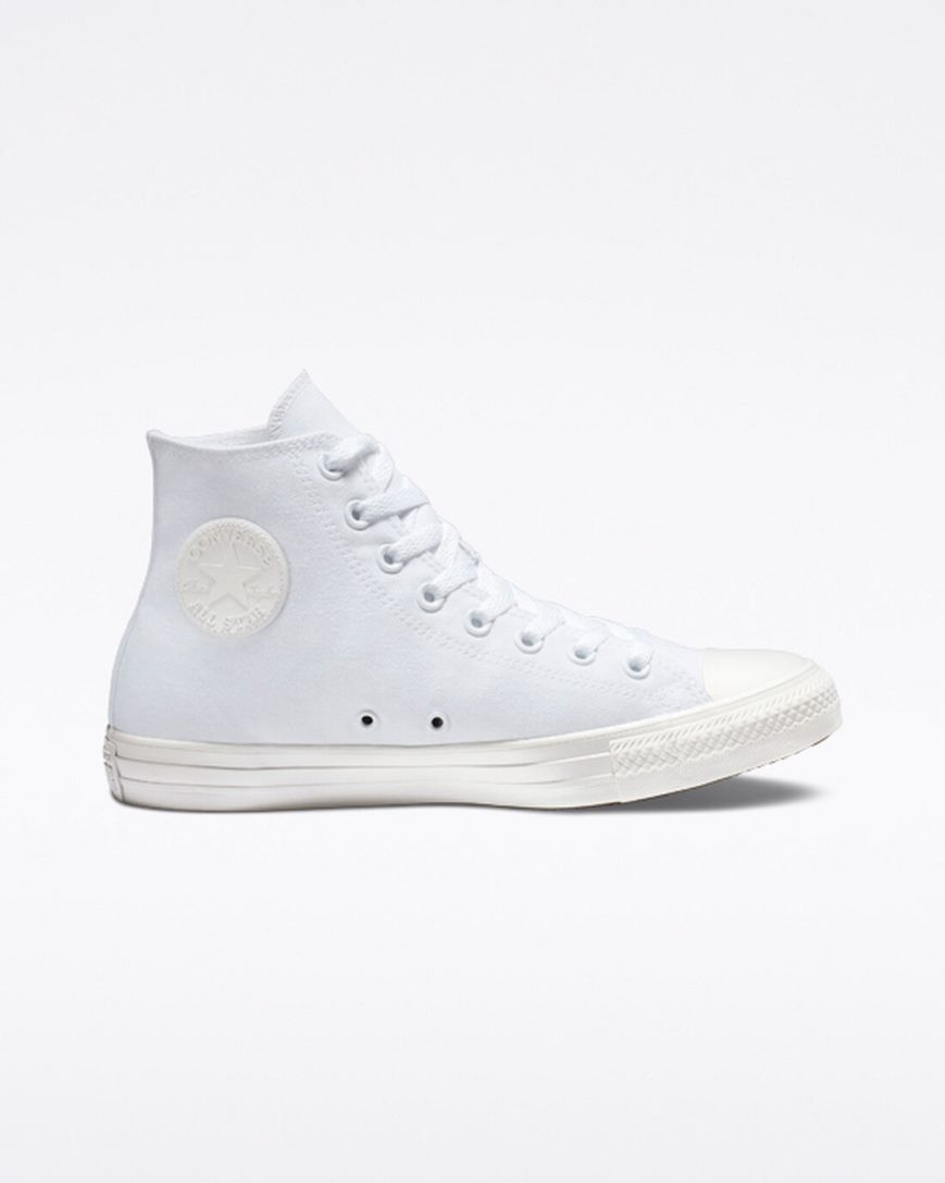 White Converse Chuck Taylor All Star Classic Women\'s High Top Shoes | PLIL31584