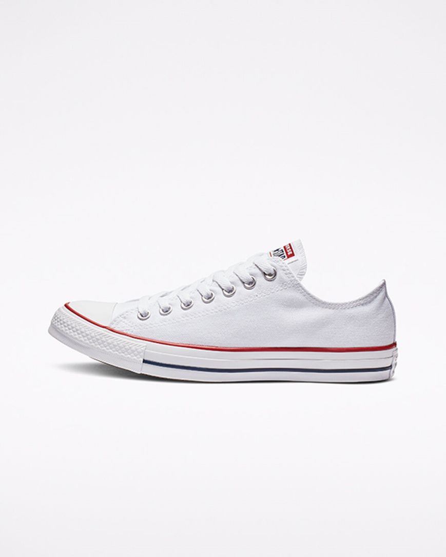 White Converse Chuck Taylor All Star Classic Men's Low Top Shoes | UT7L138KI