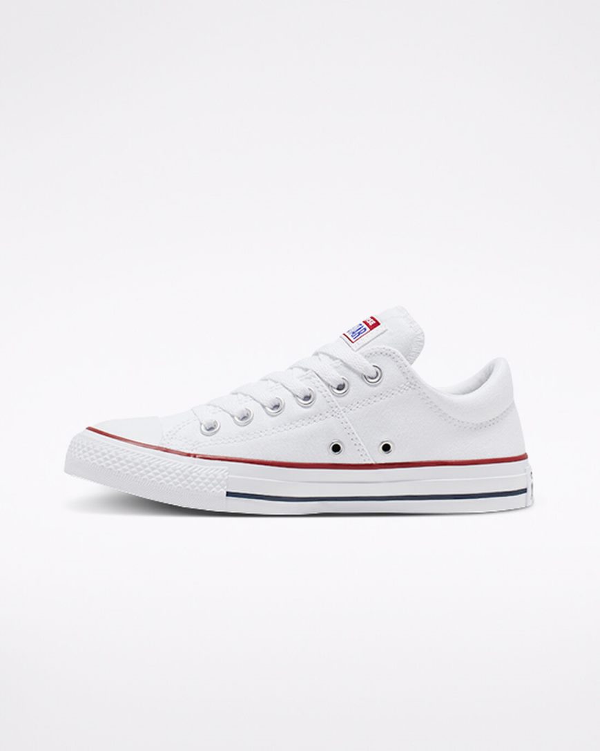 White Converse Chuck Taylor All Star Madison Women's Low Top Shoes | PB7L51839