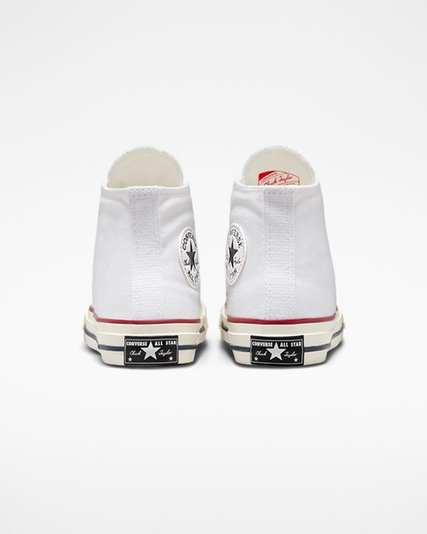 White / Dark Red Converse Chuck 70 Vintage Canvas Boys' High Top Shoes | EI15I94LK