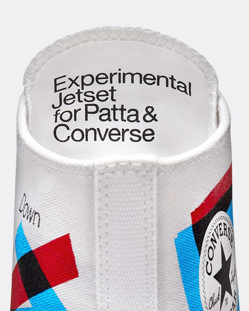 White / Red / Blue Converse x Patta x Experimental Jetset Chuck 70 Women's High Top Shoes | AK14L3I79