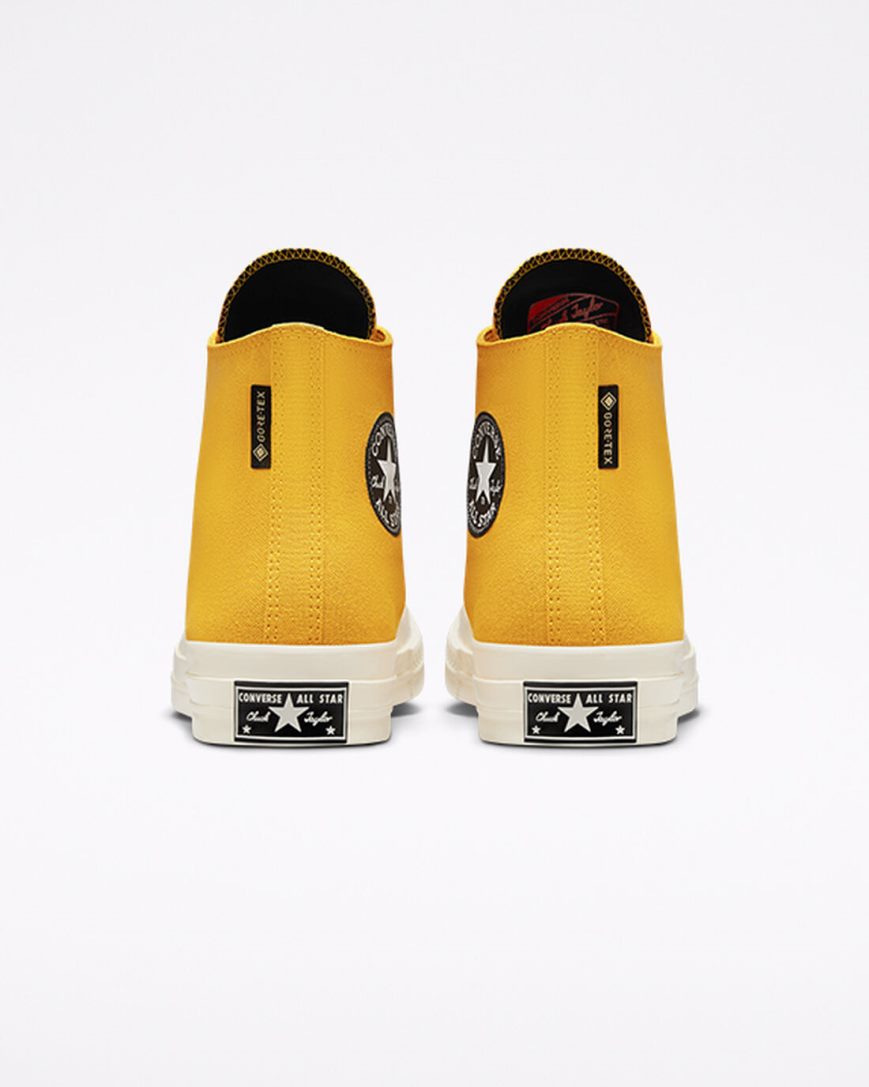 Yellow / Black Converse Engineered Optimism Chuck 70 GORE-TEX Women's High Top Shoes | WOK41973I