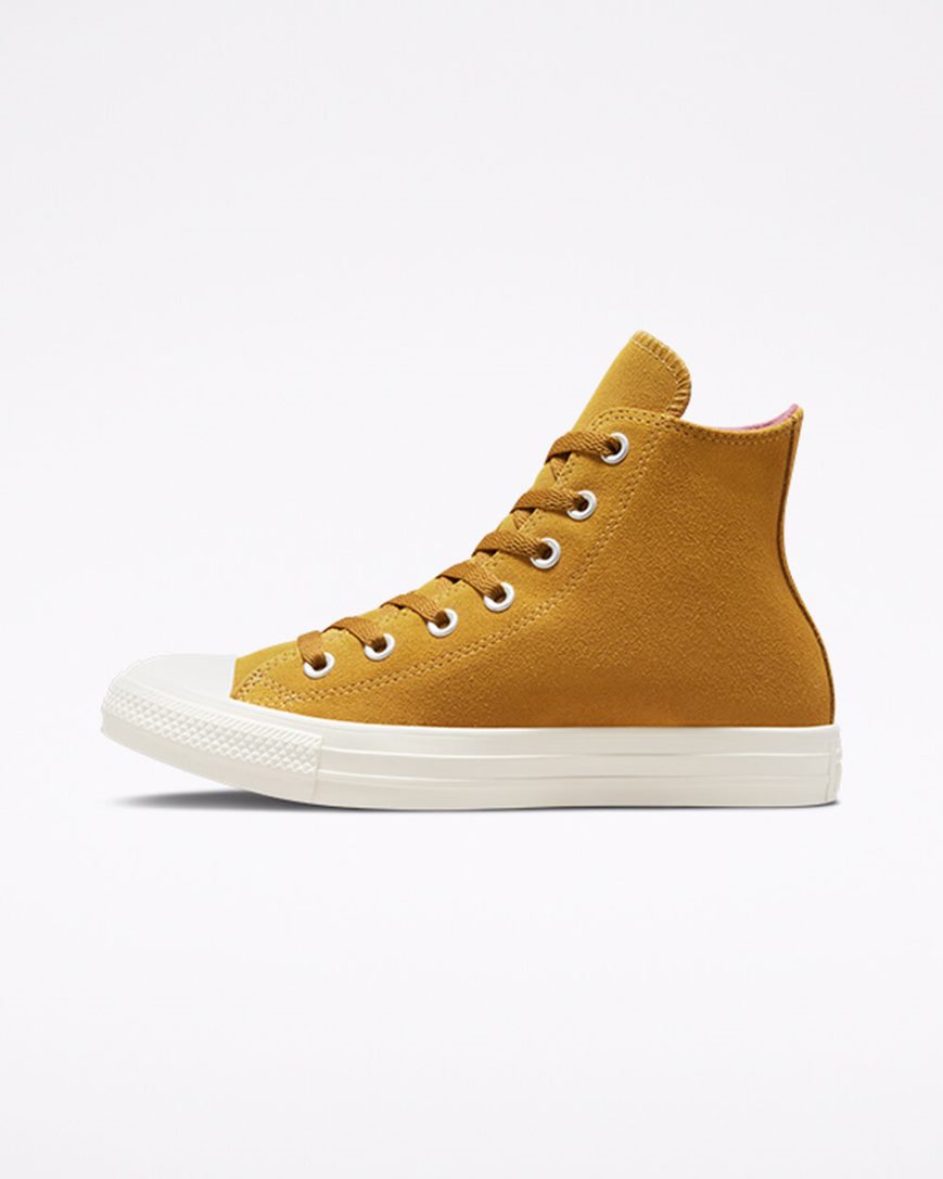 Yellow Converse Chuck Taylor All Star Classic Women's High Top Shoes | FD17L8534